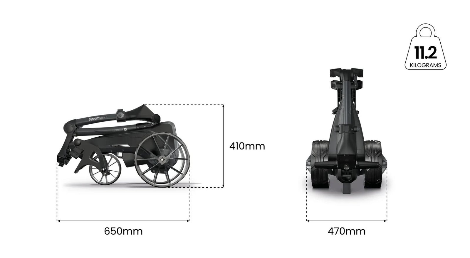 Motocaddy NEW M5 GPS DHC wózek elektryczny, Ultra Lithium