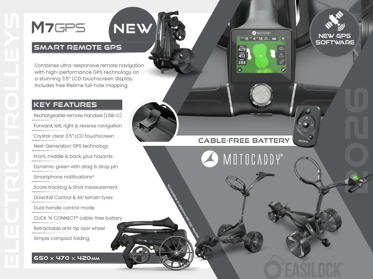 Motocaddy NEW M7 REMOTE DHC wózek elektryczny