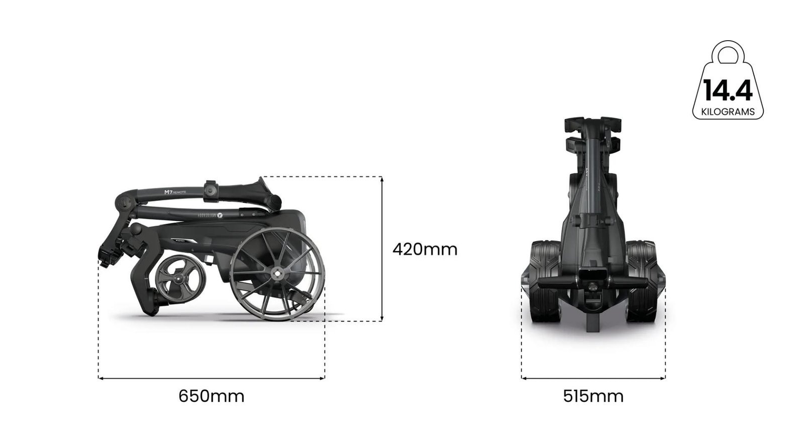 Motocaddy NEW M7 REMOTE DHC wózek elektryczny