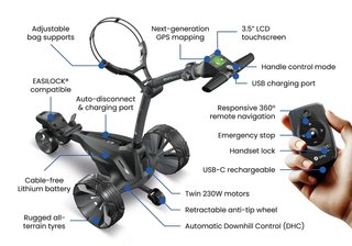 Motocaddy NEW M7 GPS REMOTE DHC wózek elektryczny
