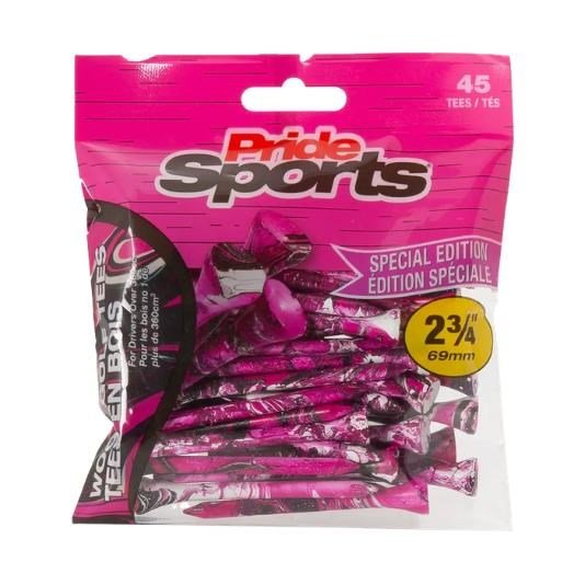 PrideSports Pride Sports Special Edition Paint Splatter Tees 45 szt., 69 mm, neon różowy/czarny