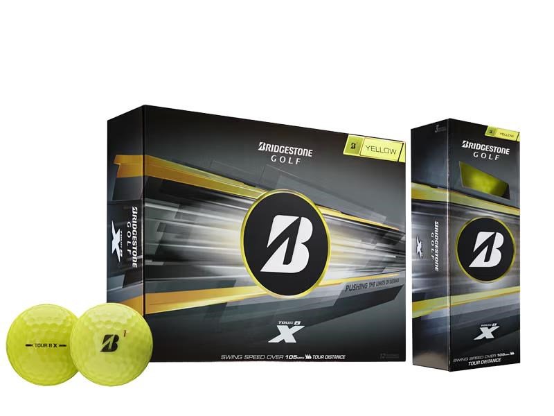 Bridgestone Tour B X piłki golfowe, żółte