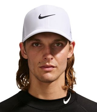 Nike Rise unisex czapka z daszkiem, biała