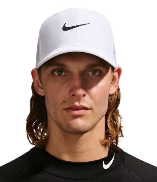 Nike Rise unisex czapka z daszkiem, biała