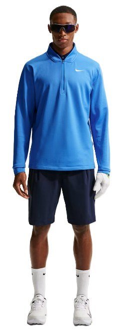 Nike Velocity 1/2-Zip męski top z długim rękawem, niebieska
