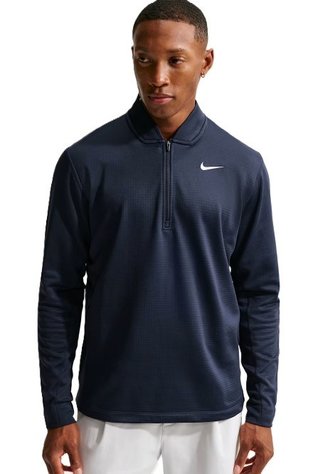 Nike Velocity 1/2-Zip męski top z długim rękawem, granatowa