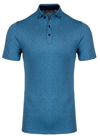 KJUS Lance Printed męskie polo, atlas blue