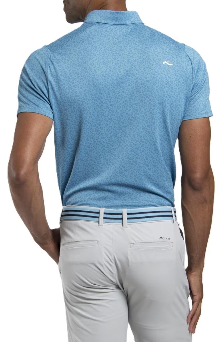 KJUS Lance Printed męskie polo, atlas blue
