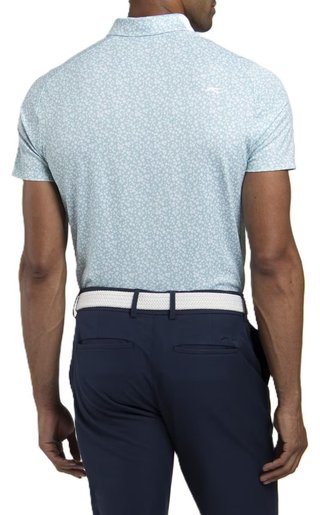 KJUS Lance Printed męskie polo, riverbank/white