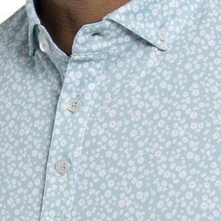 KJUS Lance Printed męskie polo, riverbank/white