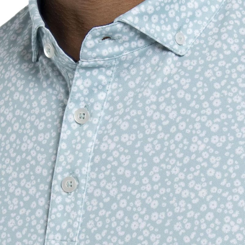 KJUS Lance Printed męskie polo, riverbank/white