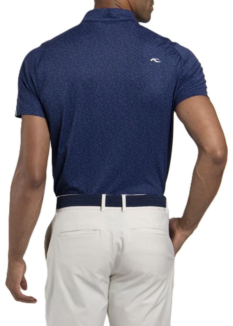 KJUS Lance Printed męskie polo, atlanta blue