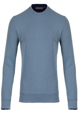KJUS Essentials Crew Neck męska bluza, riverbank/atlanta blue