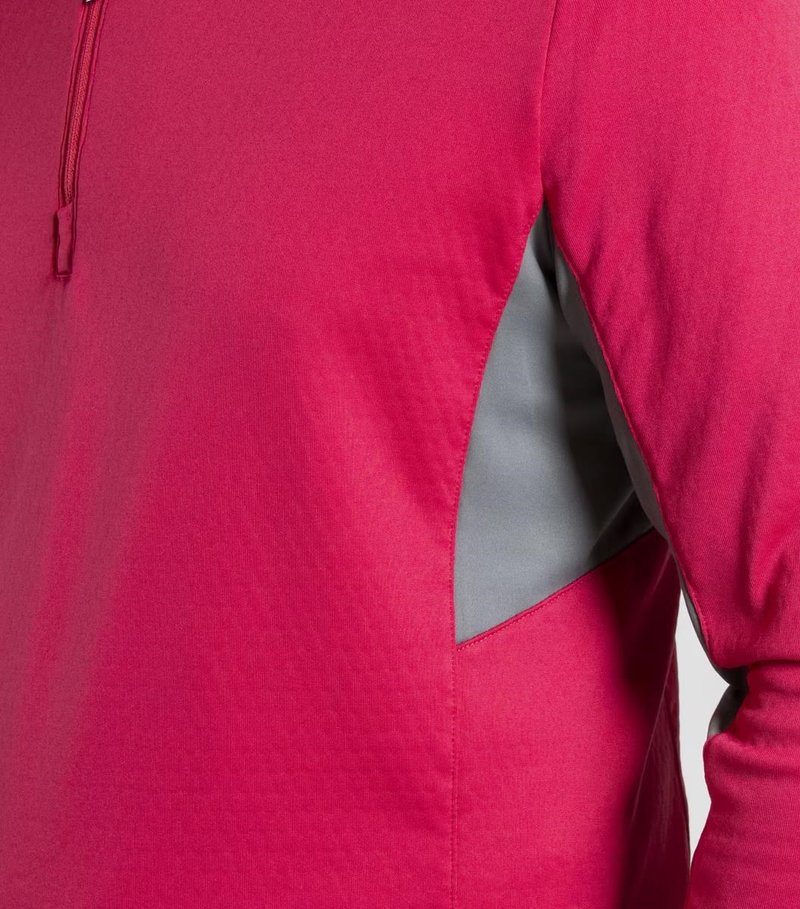 KJUS Hydraulic Midlayer Half-Zip męska bluza, rhubarb/pewter