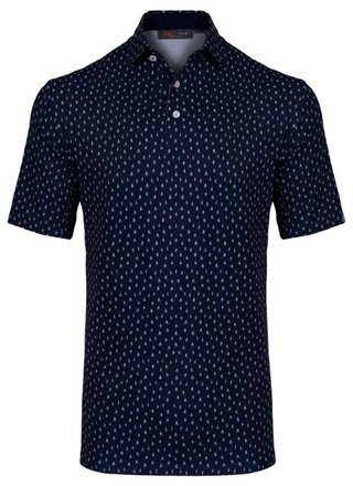 KJUS Golfer męskie polo, atlanta blue/white