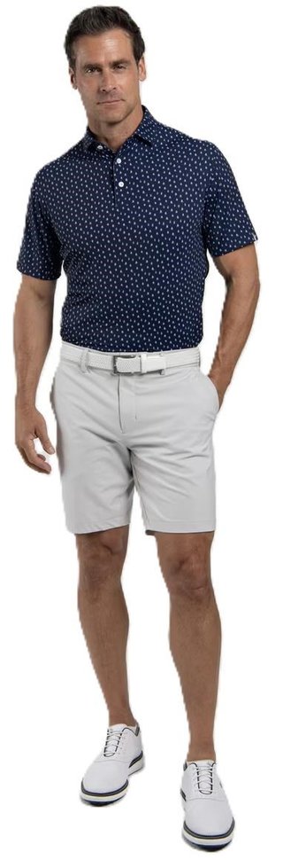 KJUS Golfer męskie polo, atlanta blue/white