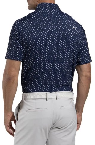 KJUS Golfer męskie polo, atlanta blue/white