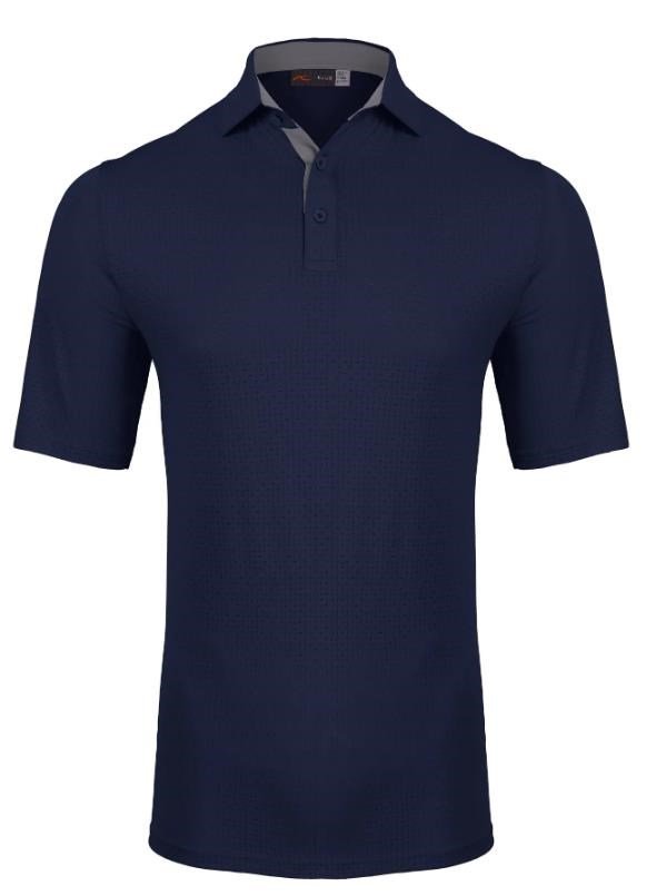 KJUS Savin Structure męskie polo, atlanta blue
