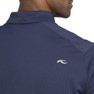 KJUS Savin Structure męskie polo, atlanta blue