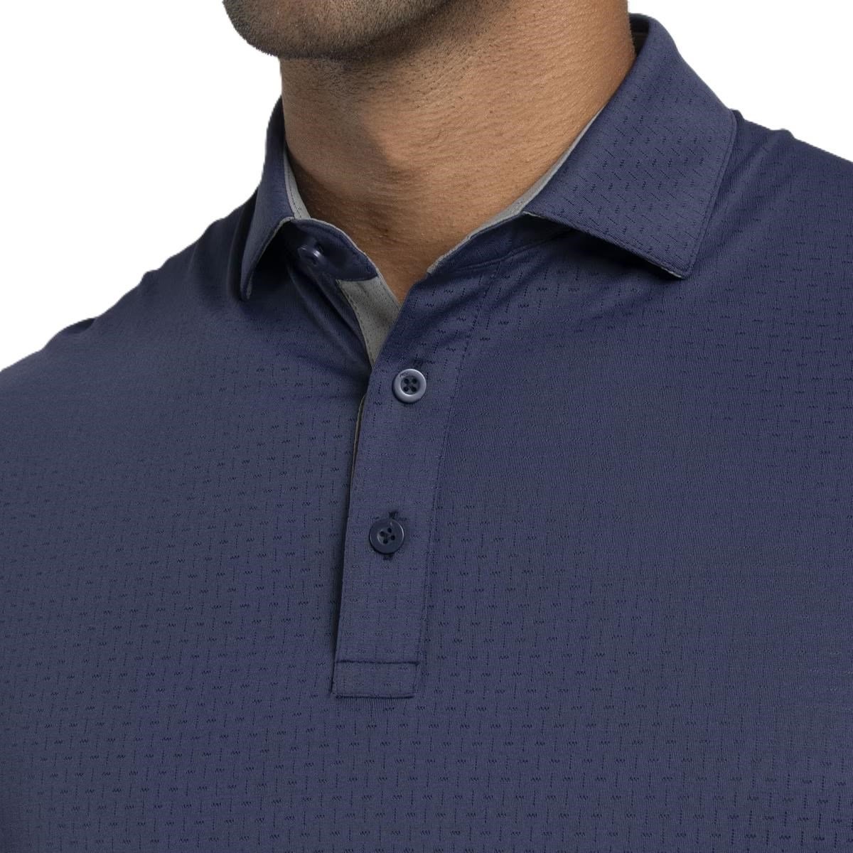 KJUS Savin Structure męskie polo, atlanta blue