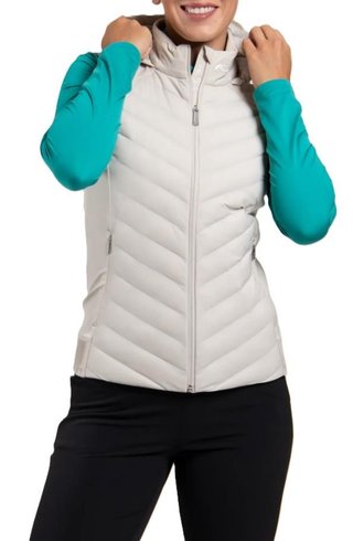 KJUS Sundance Hooded Gilet damska kamizelka, oyster