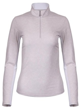KJUS Sunshine Printed Half-Zip bluza damska, oyster/white