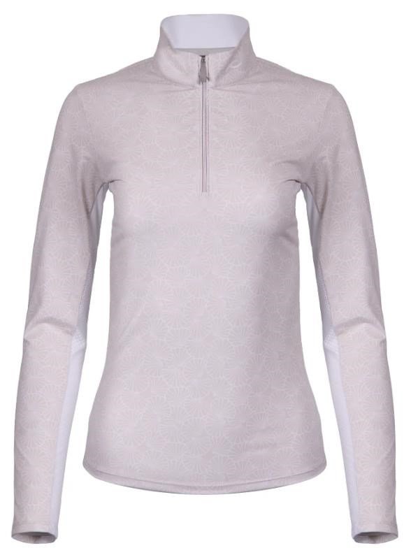 KJUS Sunshine Printed Half-Zip bluza damska, oyster/white