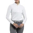 KJUS Catalina Cool damskie polo z długim rękawem, białe