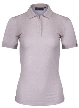 KJUS Enya Printed damskie polo, oyster/white