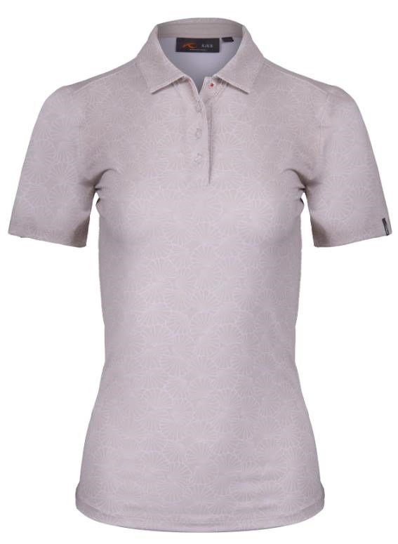KJUS Enya Printed damskie polo, oyster/white