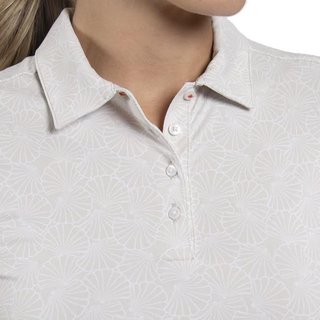 KJUS Enya Printed damskie polo, oyster/white