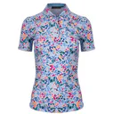 KJUS Enya Printed damskie polo, white/poolside