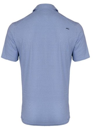 KJUS Hollow Pima Print męskie polo, white/catamaran