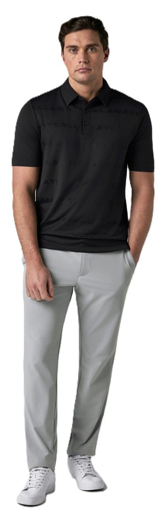 Callaway Mid Century Jacquard męskie polo, anthracite