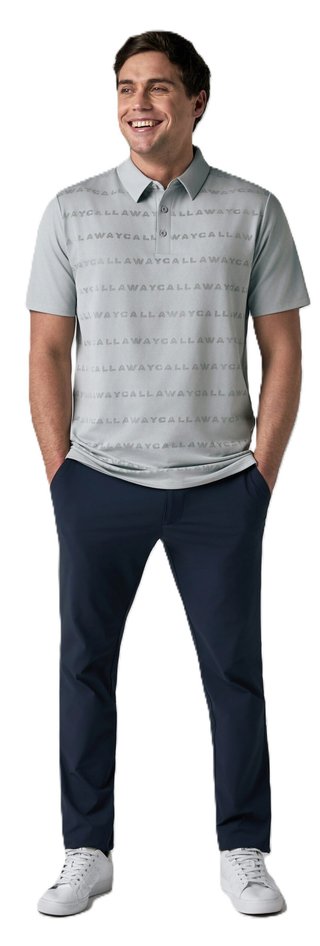Callaway Mid Century Jacquard męskie polo, quarry