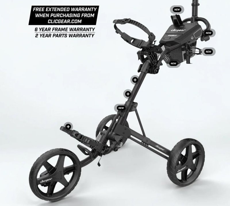Clicgear 4.5 wózek golfowy, czarny