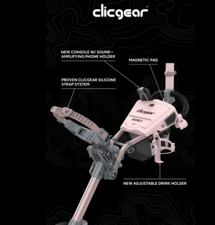 Clicgear 4.5 wózek golfowy, różowy