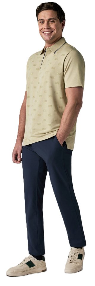 Callaway Mid Century Jacquard męskie polo, fields of rye