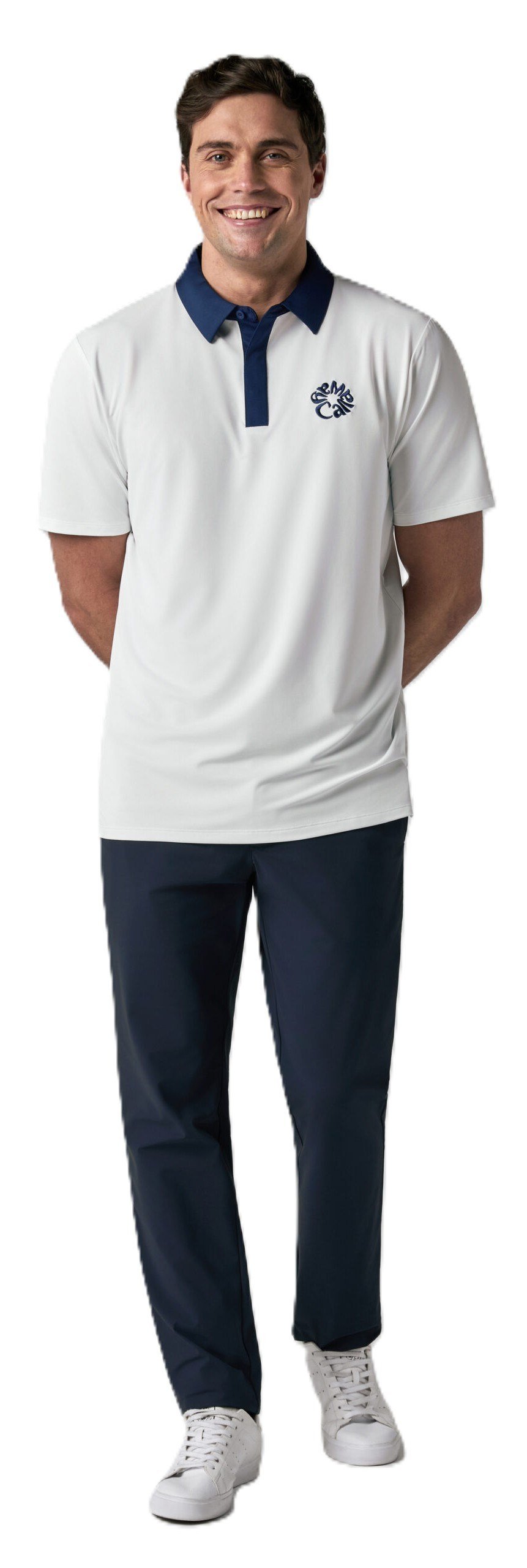 Callaway Mid Century męskie polo, białe