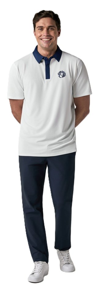 Callaway Mid Century męskie polo, białe