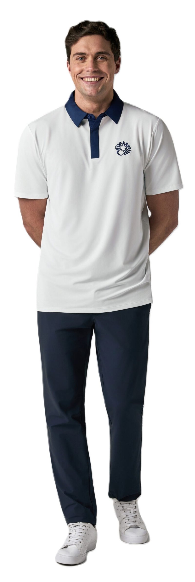 Callaway Mid Century męskie polo, białe