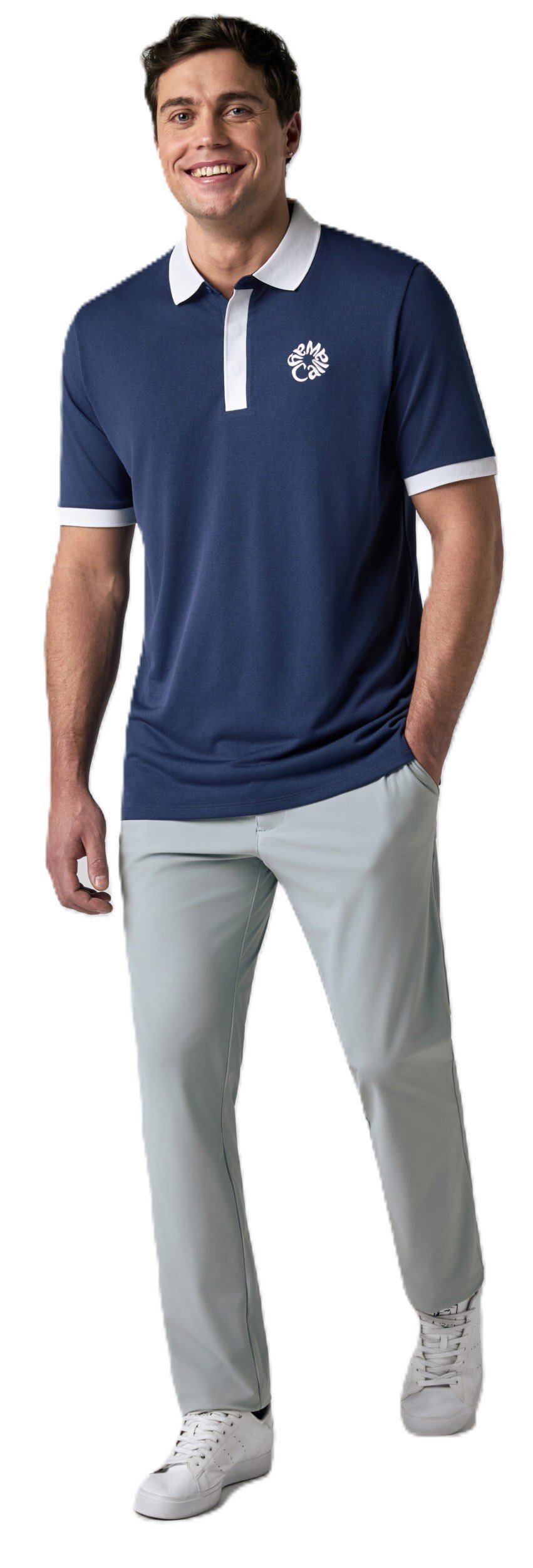 Callaway Modern Traveler męskie polo, medieval blue