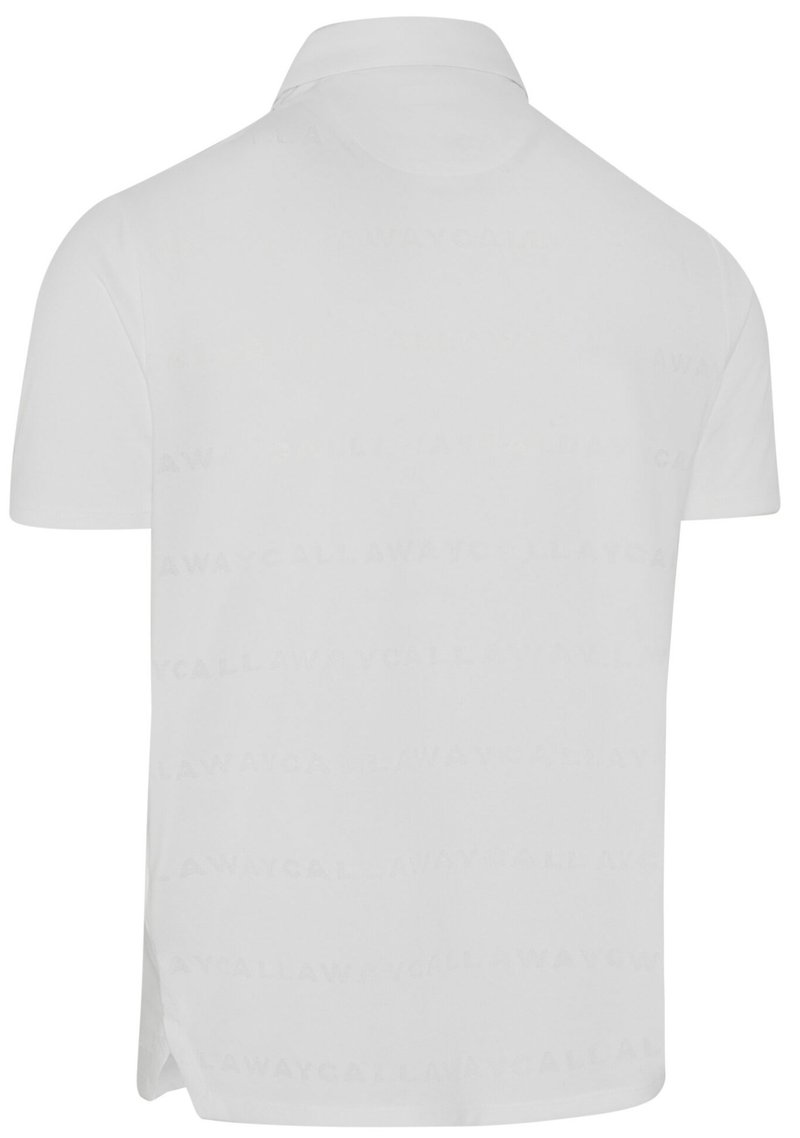 Callaway Mid Century Jacquard męskie polo, białe