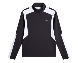 J.Lindeberg Lukas Quarter Zip Mid Layer męska bluza, czarna