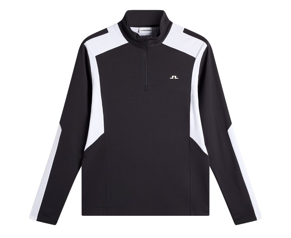 J.Lindeberg Lukas Quarter Zip Mid Layer męska bluza, czarna