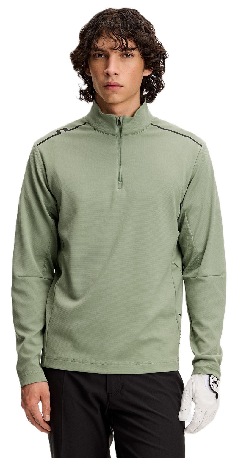 J.Lindeberg Leon Quarter Zip Mid Layer męska bluza, hedge green