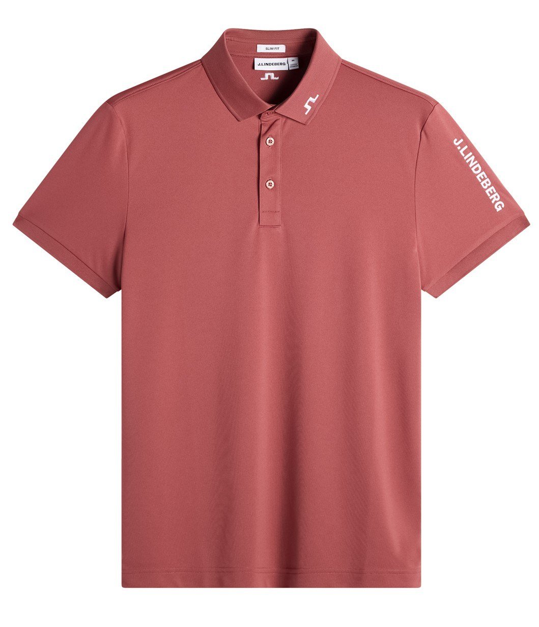 J.Lindeberg Tour Tech Slim Fit męskie polo, apple butter