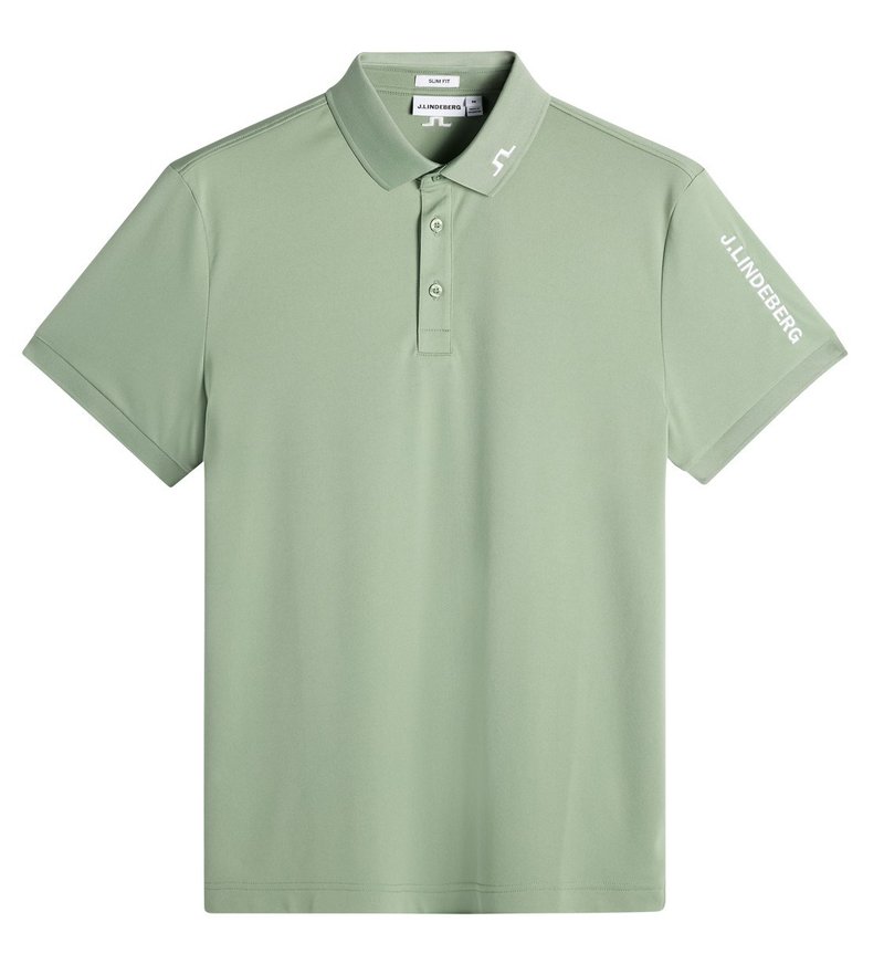 J.Lindeberg Tour Tech Slim Fit męskie polo, hedge green