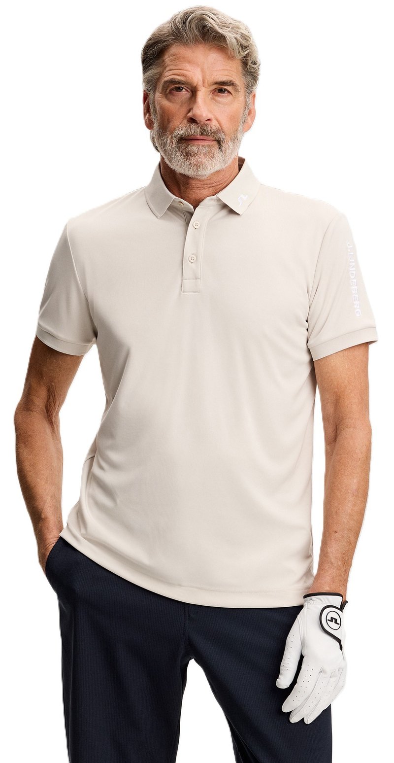 J.Lindeberg Tour Tech Slim Fit męskie polo, moonbeam