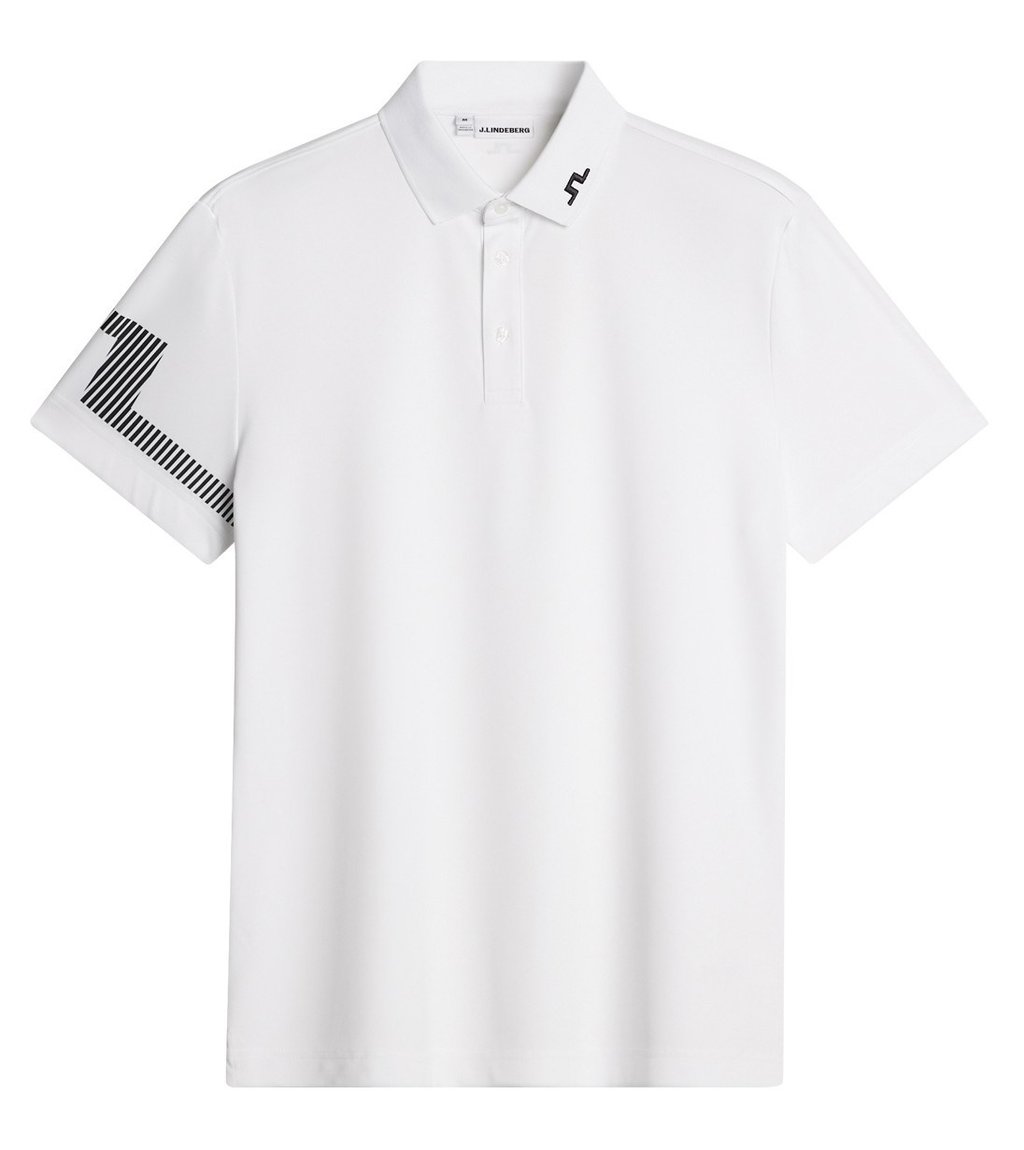 J.Lindeberg Heath męskie polo, białe